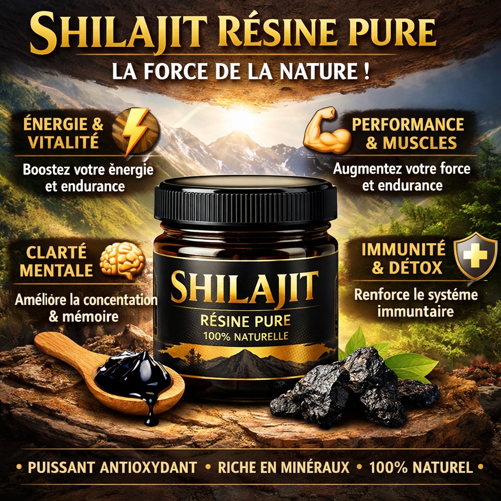 🌿 SHILAJIT PUR –ÉNERGIE, PUISSANCE & PERFORMANCE