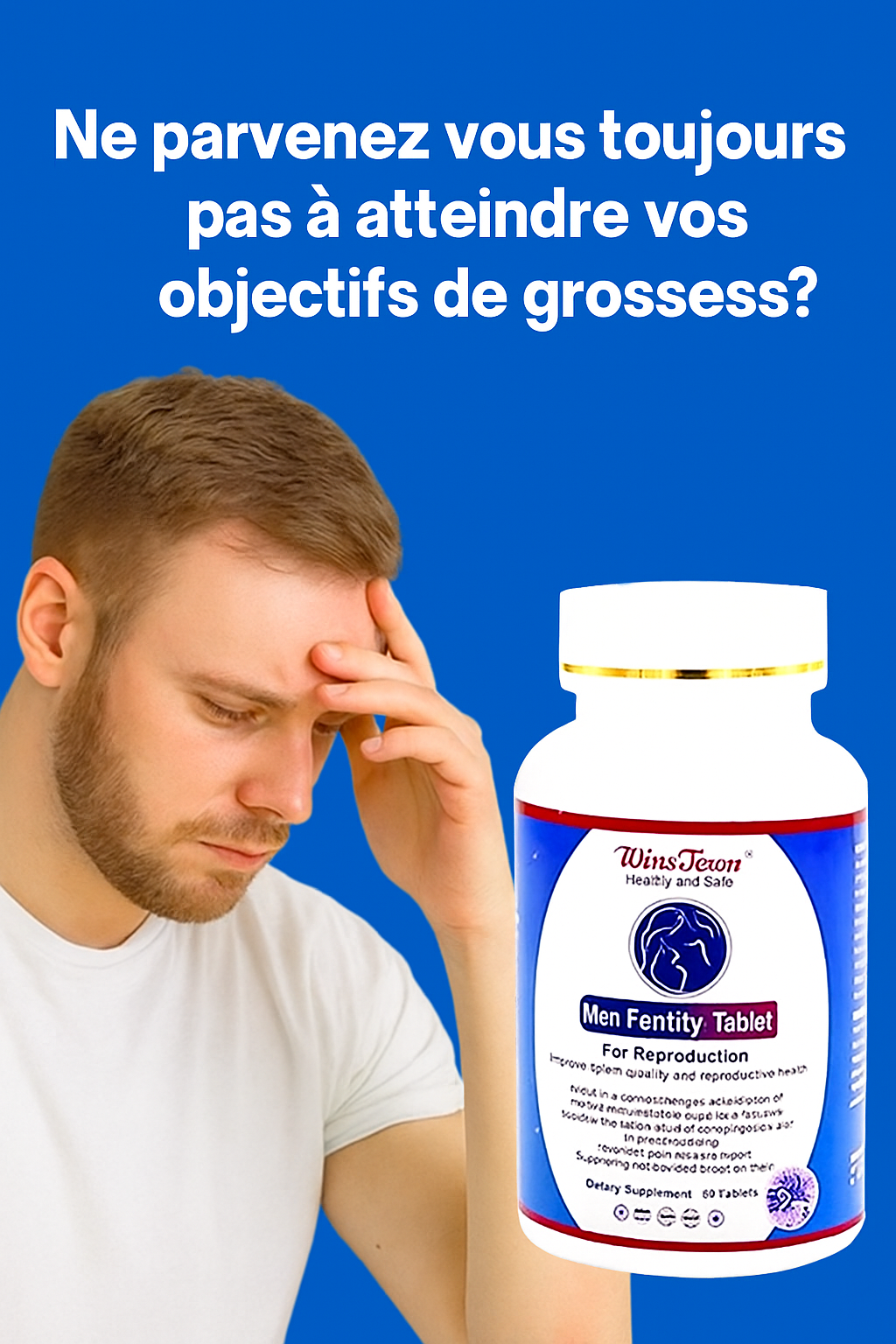 Men Fertility-Comprimés de Fertilitè pour Homme.Contenant 60 Comprimés.