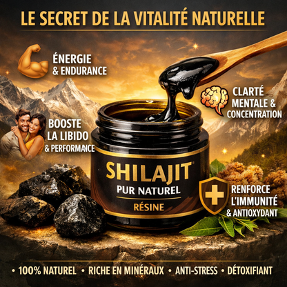 🌿 SHILAJIT PUR –ÉNERGIE, PUISSANCE & PERFORMANCE