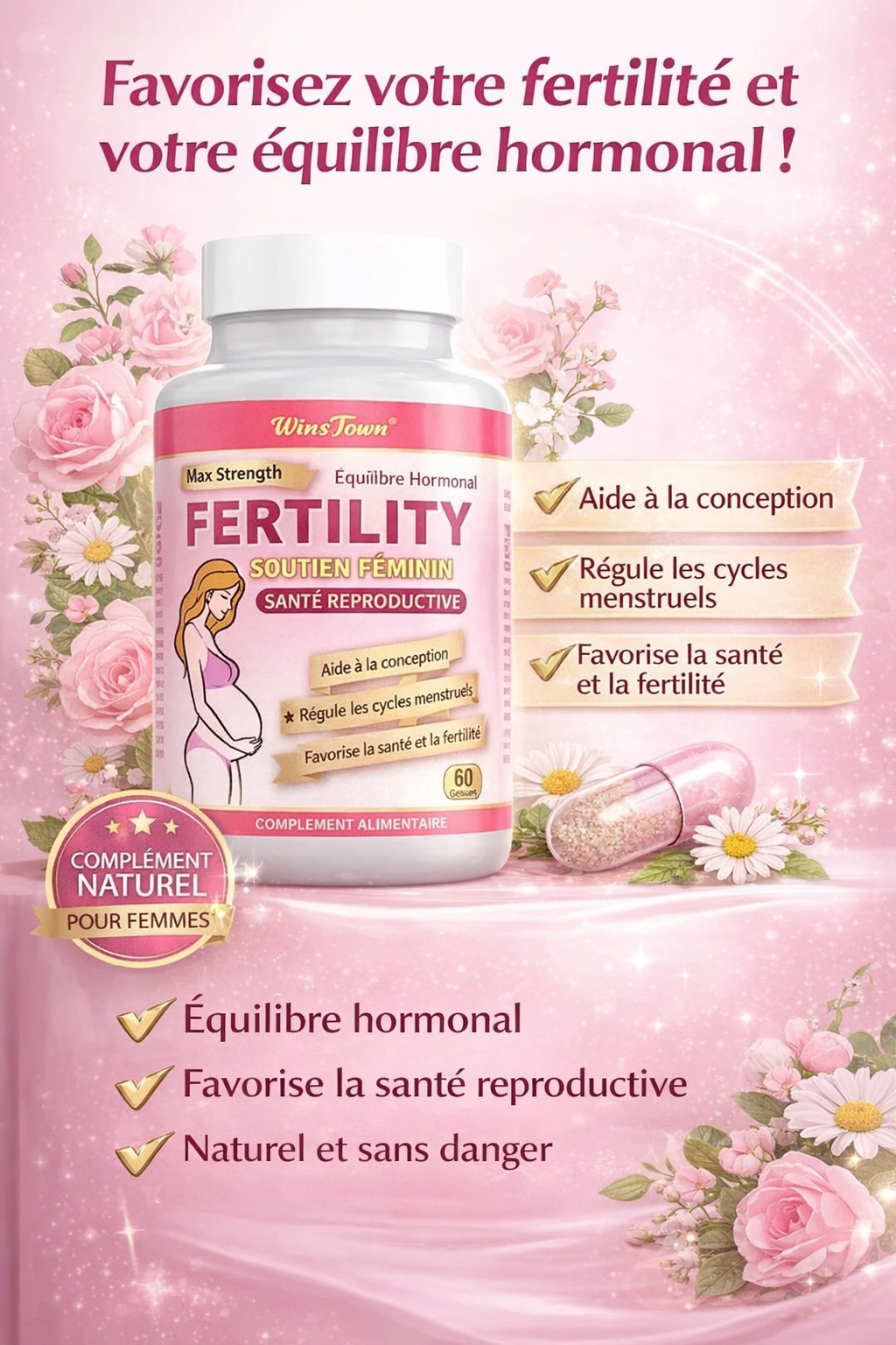 Fertility Female Support – Complément Alimentaire Féminin