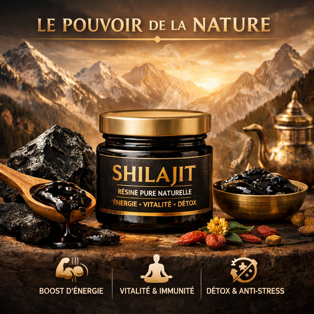 🌿 SHILAJIT PUR –ÉNERGIE, PUISSANCE & PERFORMANCE