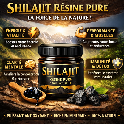 🌿 SHILAJIT PUR –ÉNERGIE, PUISSANCE & PERFORMANCE