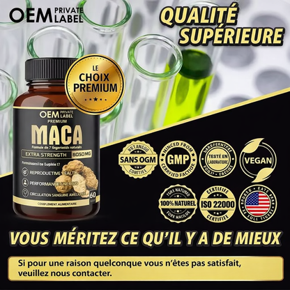 🌿 MACA EXTRA STRENGTH 7 EN 1 Puissance • Énergie • Vitalité Masculine