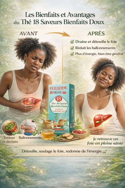 Thé Traditionnel Chinois pour le Foie – 18 Plantes Naturelles