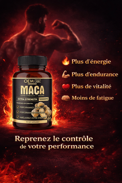 🌿 MACA EXTRA STRENGTH 7 EN 1 Puissance • Énergie • Vitalité Masculine