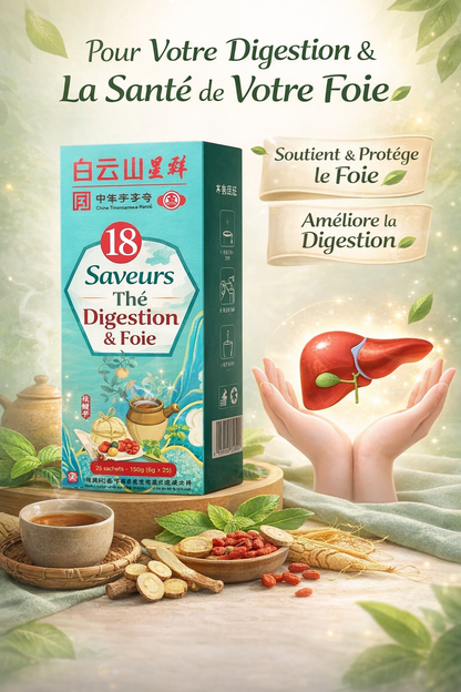 Thé Traditionnel Chinois pour le Foie – 18 Plantes Naturelles