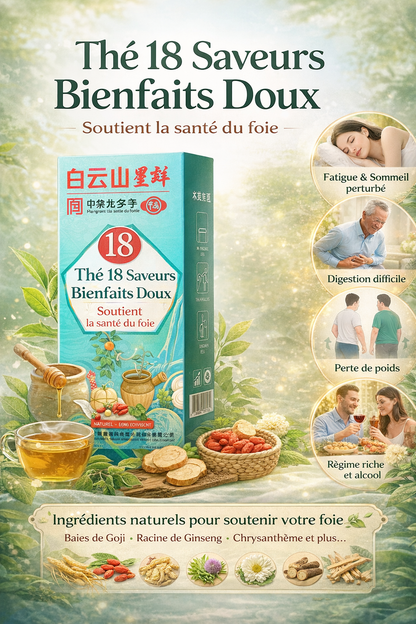 Thé Traditionnel Chinois pour le Foie – 18 Plantes Naturelles